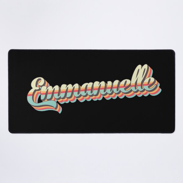 Item preview, Emmanuelle name - cool 70s retro font surf style design designed and sold by NameTheory.