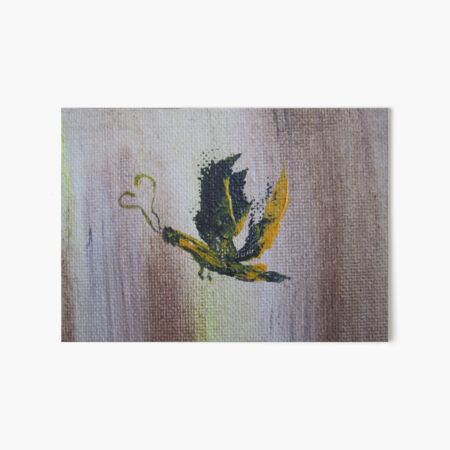 Yellow butterfly Art Board Print