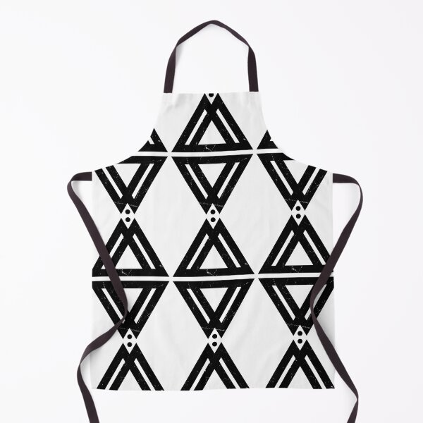 Item preview, Mirrored Geometric Triangle Line Art – Abstract Design designed and sold by TM Selvam.