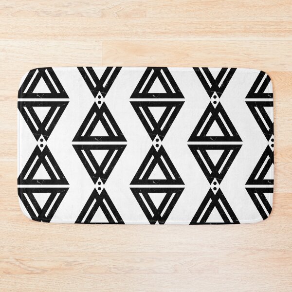 Item preview, Mirrored Geometric Triangle Line Art – Abstract Design designed and sold by TM Selvam.