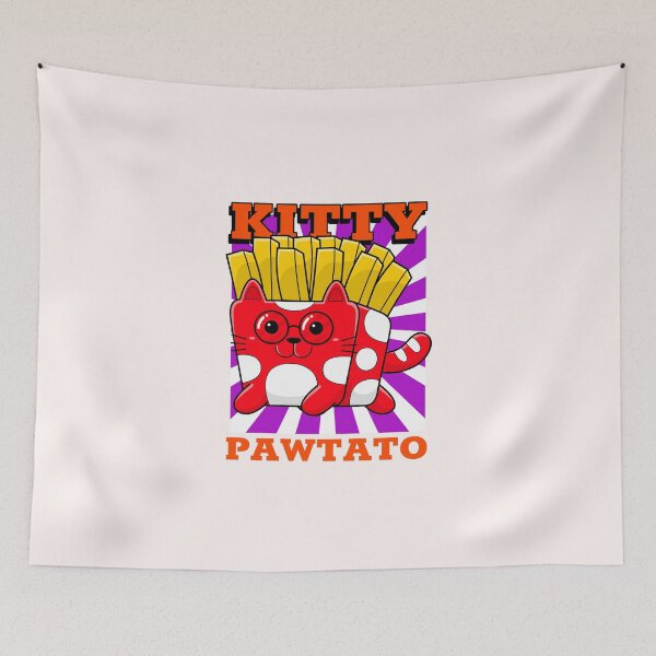 Item preview, Kitty Pawtato cute kitty French fry-  designed and sold by dreamwearprints.
