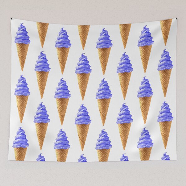 Item preview, Indigo Ube Soft Serve Ice Cream Cone designed and sold by Deborah Camp.