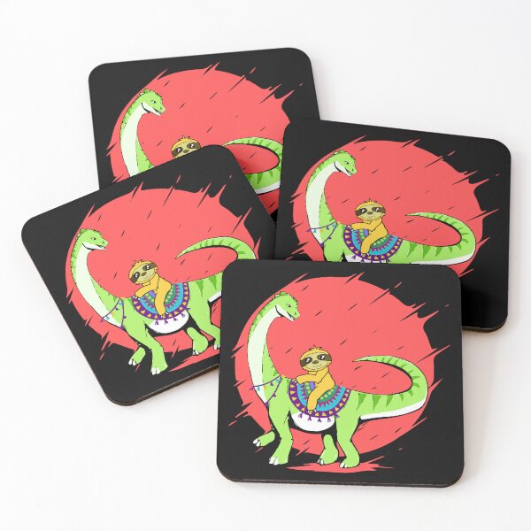 Item preview, Funny Sloth Riding Dinosaur  designed and sold by MoSaid.