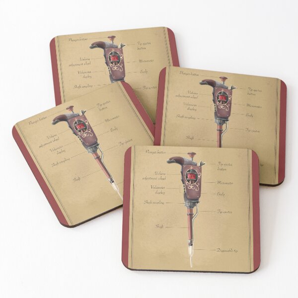 Item preview, Steampunk / Vintage Pipette Diagram designed and sold by Science Lab Designs.