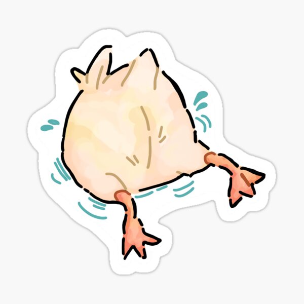 Duck Butt Sticker For Sale By Katiekuma Redbubble