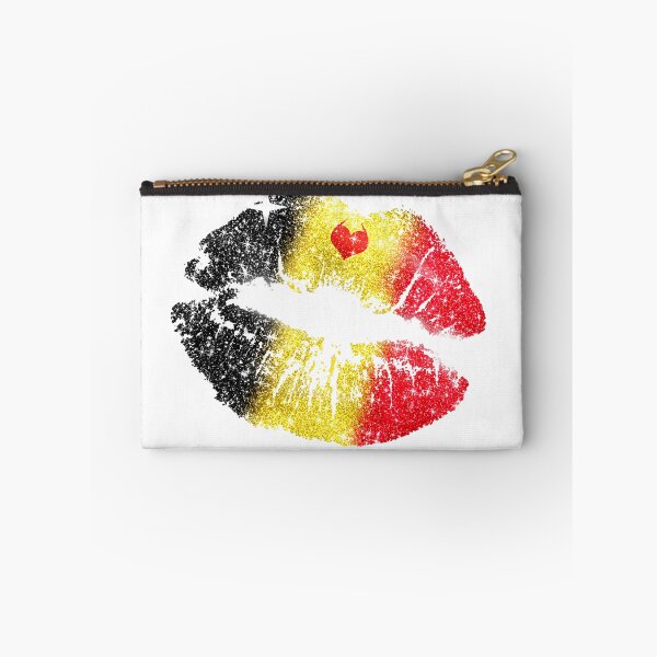 Item preview, Belgium Flag Makeup Lipstick Kiss Mark Bruxelles designed and sold by Jolly-Yosei.