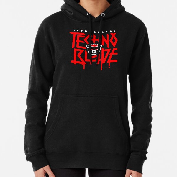 TechnoBlade Logo Red  Pullover Hoodie