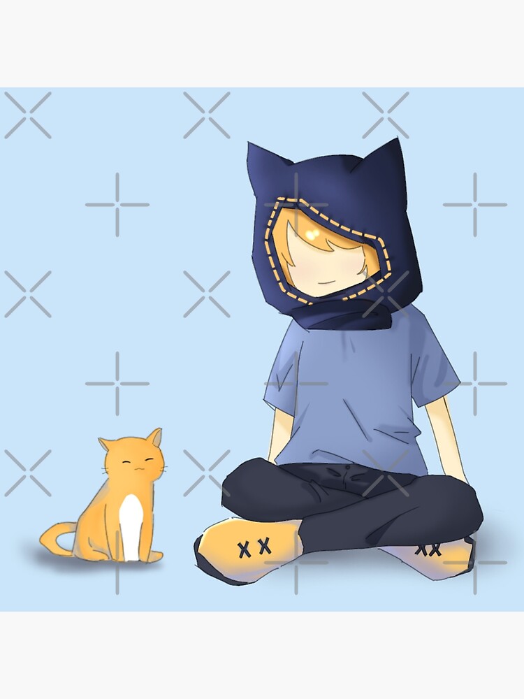 Anime boy cat outlet hoodie