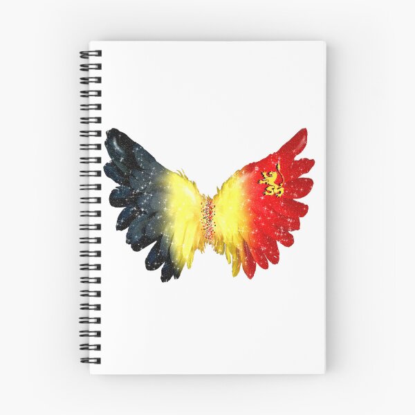 Item preview, Belgium Flag Angel Wings Feather Glitter designed and sold by Jolly-Yosei.