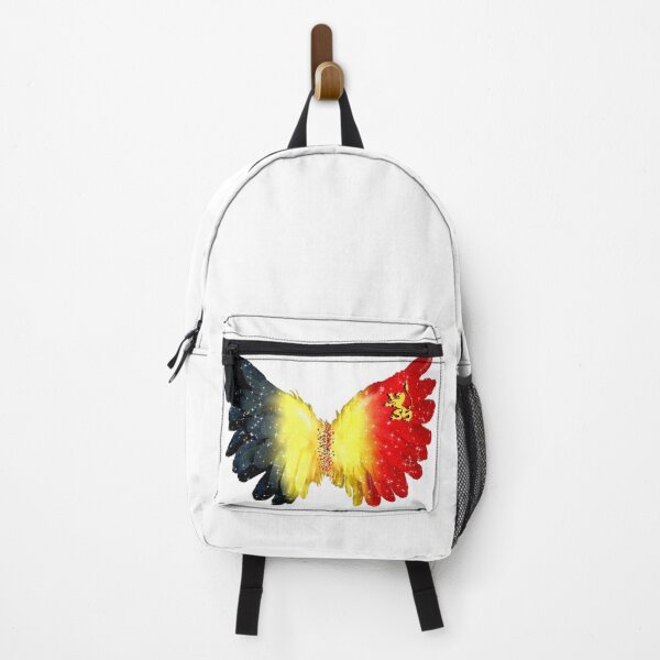Item preview, Belgium Flag Angel Wings Feather Glitter designed and sold by Jolly-Yosei.