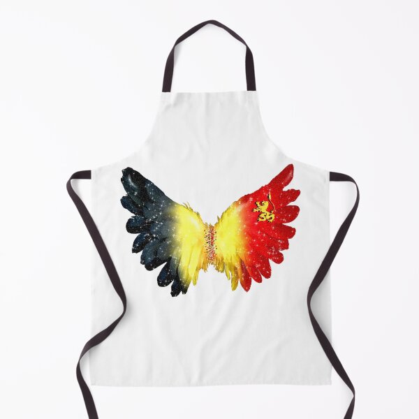 Item preview, Belgium Flag Angel Wings Feather Glitter designed and sold by Jolly-Yosei.