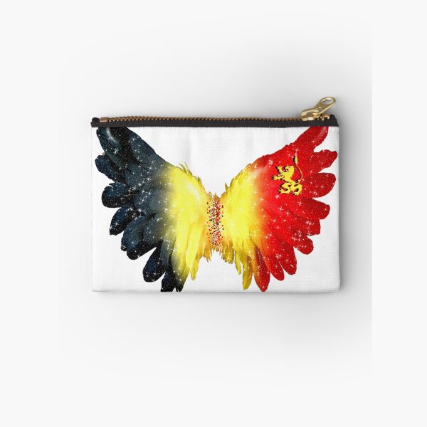 Item preview, Belgium Flag Angel Wings Feather Glitter designed and sold by Jolly-Yosei.