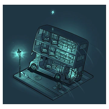 Artwork thumbnail, Magic Bus Ride by AThousandCrafts
