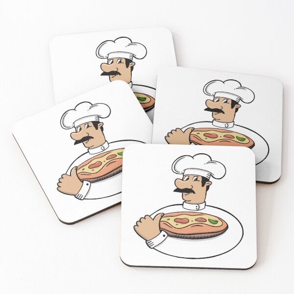 Item preview, pizzaiolo with pizza designed and sold by SolArt88.