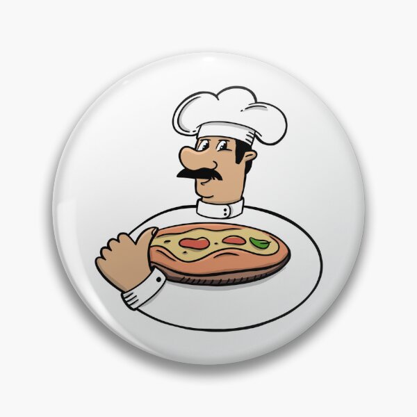 Item preview, pizzaiolo with pizza designed and sold by SolArt88.