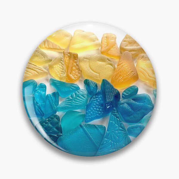 Item preview, Seaglass Ukraine colors  designed and sold by Jums-Med.