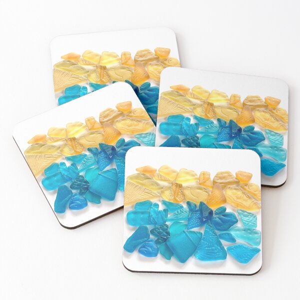 Item preview, Seaglass Ukraine colors  designed and sold by Jums-Med.
