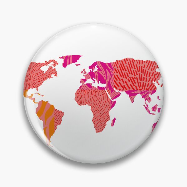 Item preview, world map Orange tones animal print designed and sold by KiwiBurrito.