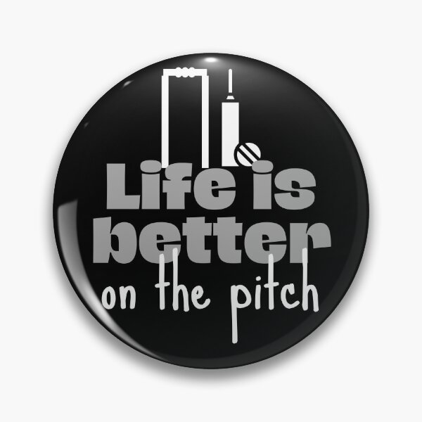 Item preview, Cricket: Life is better on the pitch designed and sold by TheGreenGoat.