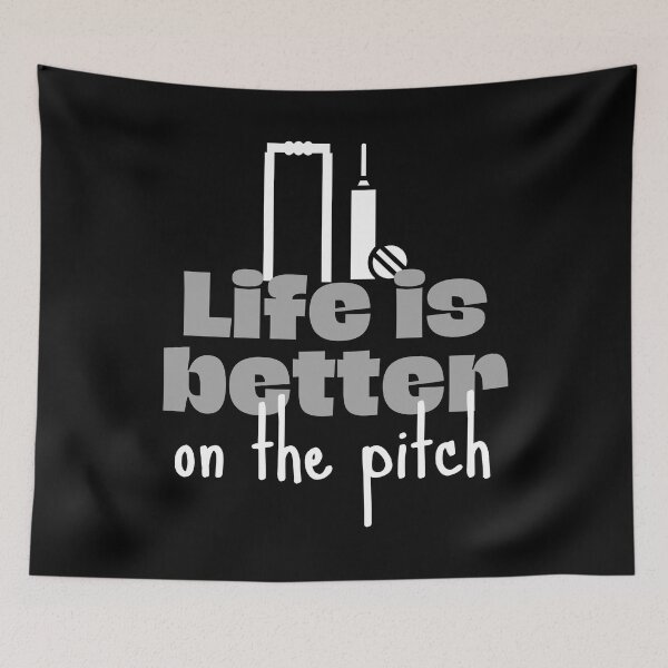 Item preview, Cricket: Life is better on the pitch designed and sold by TheGreenGoat.
