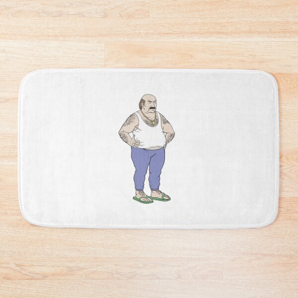 Aqua teen hunger force Carl angry wearing sandals Bath Mat