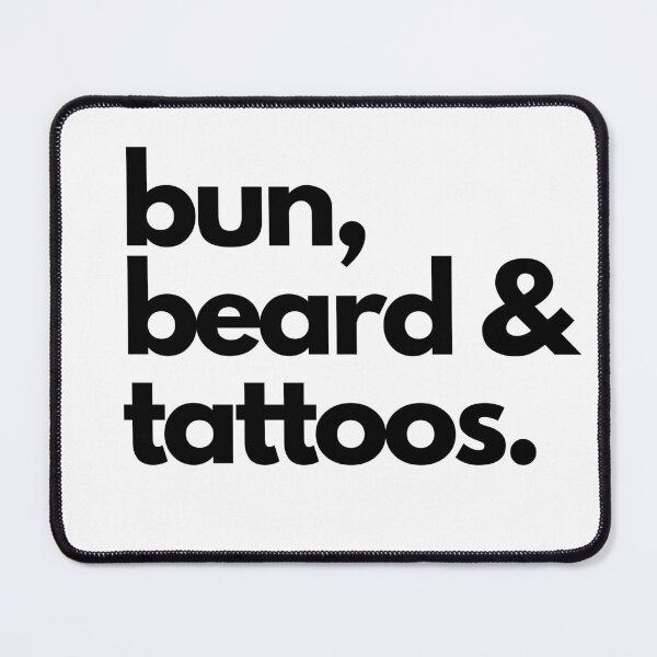 Item preview, Bun, beard and tattoos designed and sold by artbytalitha.