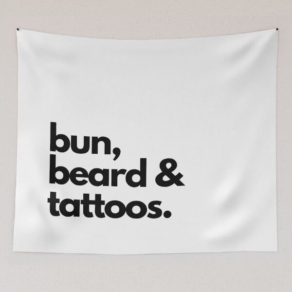Item preview, Bun, beard and tattoos designed and sold by artbytalitha.