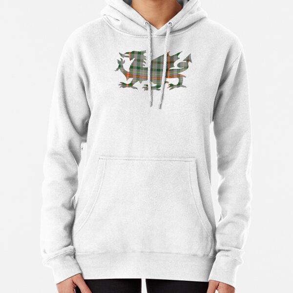 Howells/Powell Family Welsh Dragon Tartan Pullover Hoodie