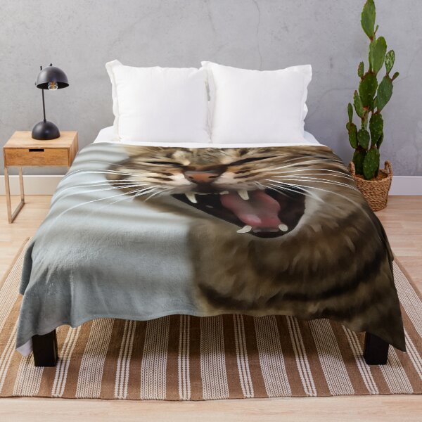 Item preview, Tabby Cat Yawning Artistic Portrait designed and sold by taiche.