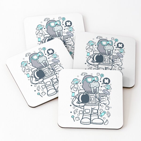 Item preview, Walrus Astronaut designed and sold by K-ARO.