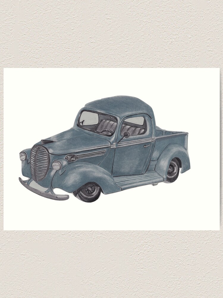 Old Ford Pickup Truck Art Print