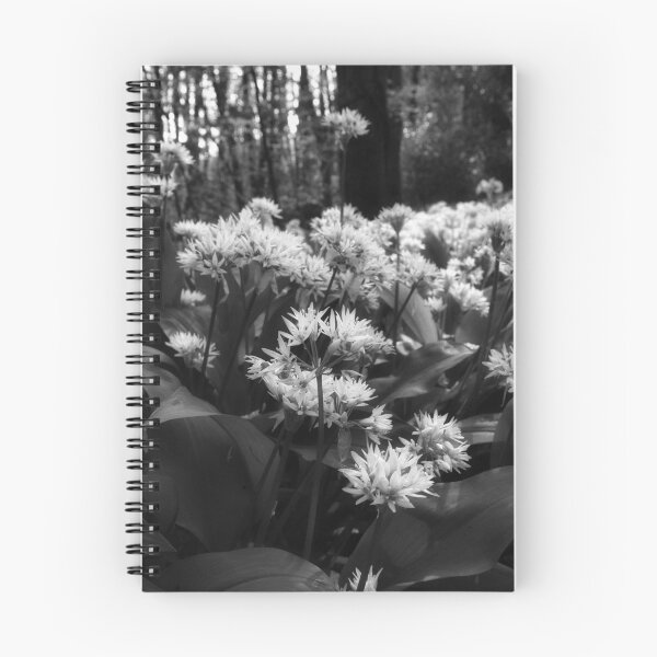 Item preview, Wild garlic in the forest in monochrome designed and sold by Ann Biddlecombe.