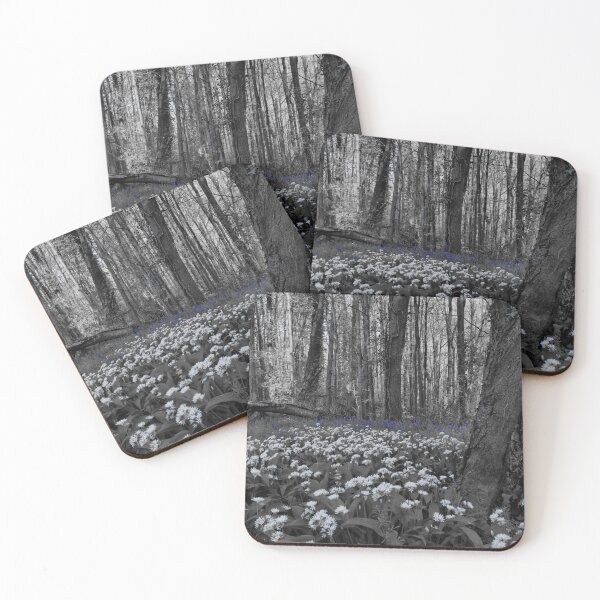 Item preview, wild garlic in the forest with bluebells designed and sold by Ann Biddlecombe.