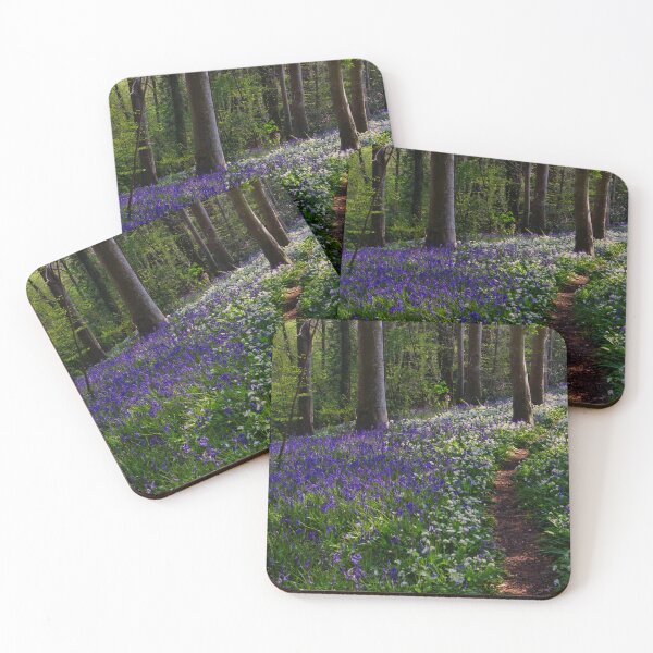 Item preview, Path though the bluebells and wild garlic in the forest designed and sold by Ann Biddlecombe.