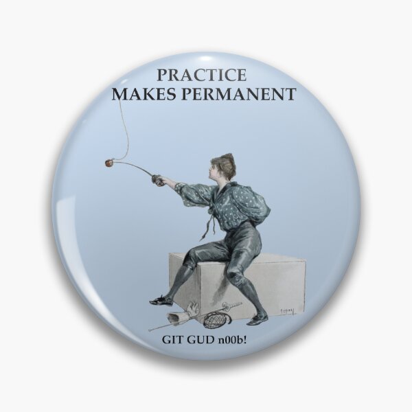Item preview, Practice Makes Permanent (Black text for light colored items). designed and sold by SwordSchoolICT.