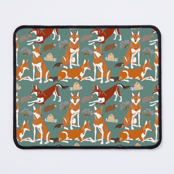 Item preview, Caberu pattern in teal Ethiopian Wolf designed and sold by belettelepink.