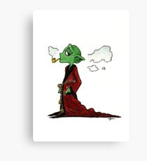 Dark Lord. Smoking booty Canvas Print