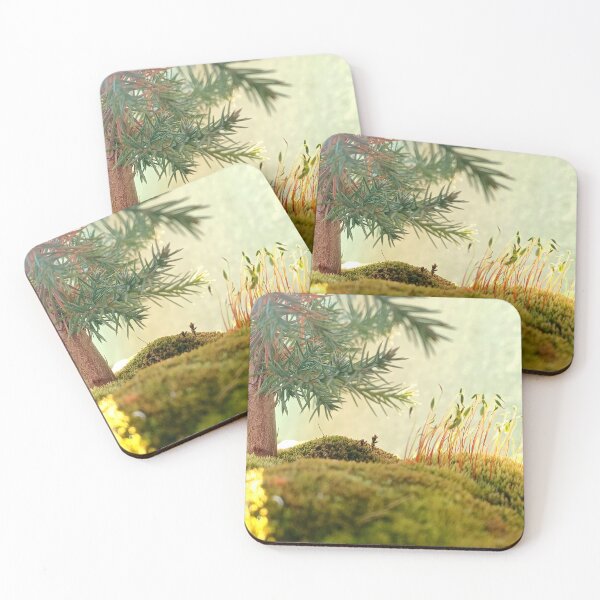 Item preview, Macro photo of moss and a young pine tree designed and sold by CiniArt.