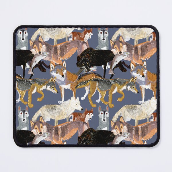 Item preview, Wolf pattern in dark blue designed and sold by belettelepink.