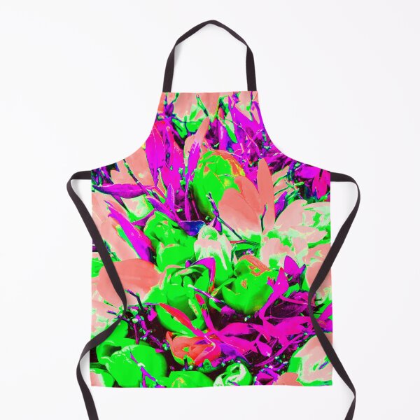 Item preview, Fuchsia pink, bright green and pastel red abstract floral pattern designed and sold by fowons.