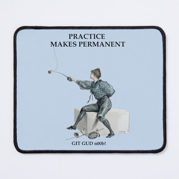Item preview, Practice Makes Permanent (Black text for light colored items). designed and sold by SwordSchoolICT.