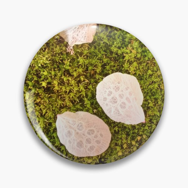 Item preview, Spring macro photo of raindrops on cherry tree flower petals on vibrant green moss designed and sold by CiniArt.