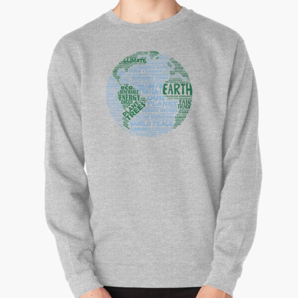 Schütze die Erde - Blaugrüne Worte für die Erde Pullover