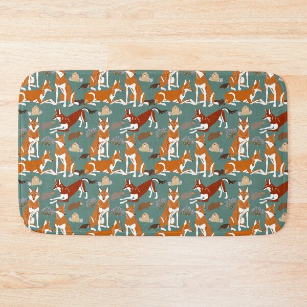 Item preview, Caberu pattern in teal Ethiopian Wolf designed and sold by belettelepink.