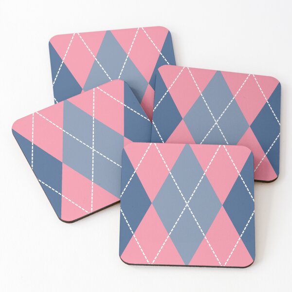 Item preview, Not Just for Golfers Argyle-Pink/Blue/Grey designed and sold by 69Designs-MP.