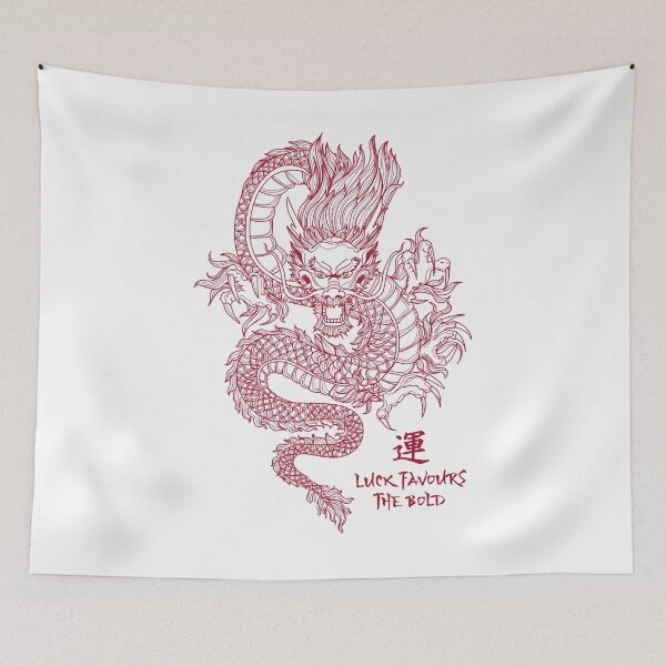 Item preview, Luck Favours the Bold Dragon - Light designed and sold by Motiv8-Tees.