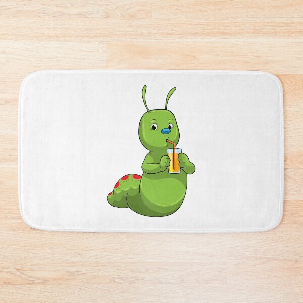 Item preview, Caterpillar with Glass of Orange juice designed and sold by Snabdesign84.
