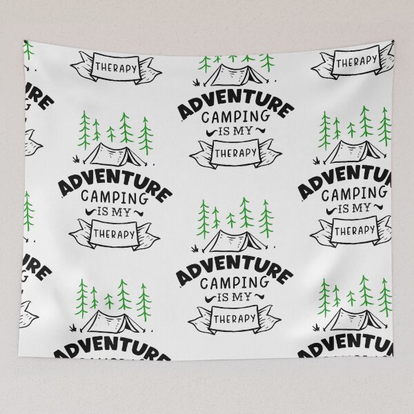 Item preview, Adventure Camping Is My Therapy, Campers Gonna Camp designed and sold by SportyDogShop.