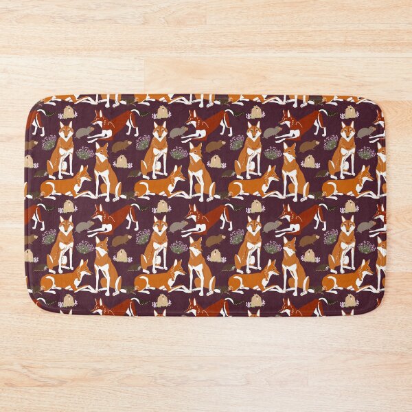 Item preview, Caberu pattern in eggplant purple Ethiopian Wolf designed and sold by belettelepink.