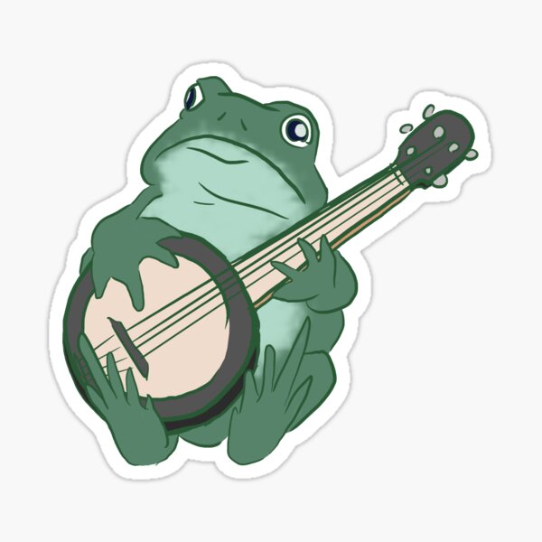 Banjo Frog Pegatina
